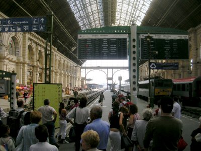 Budapest's East Train Station.